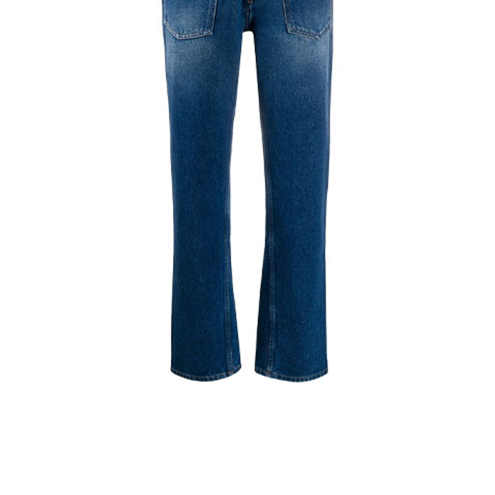 Cheap (Women) Burberry Flared Distressed Jeans - Blue Denim 80252541