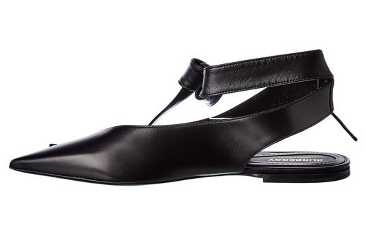 (Women) Burberry Flat Leather Sneaker 'Black Fashion' 8035213