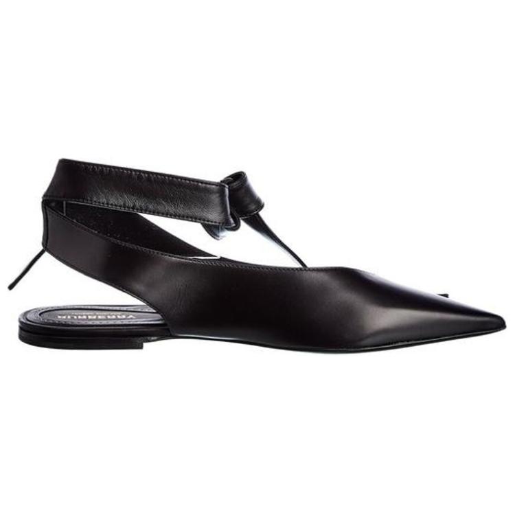 Order (Women) Burberry Flat Leather Sneaker 'Black Fashion' 8035213