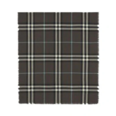 (Women) Burberry Fringe Trim Scarf Grey for Women 80776781