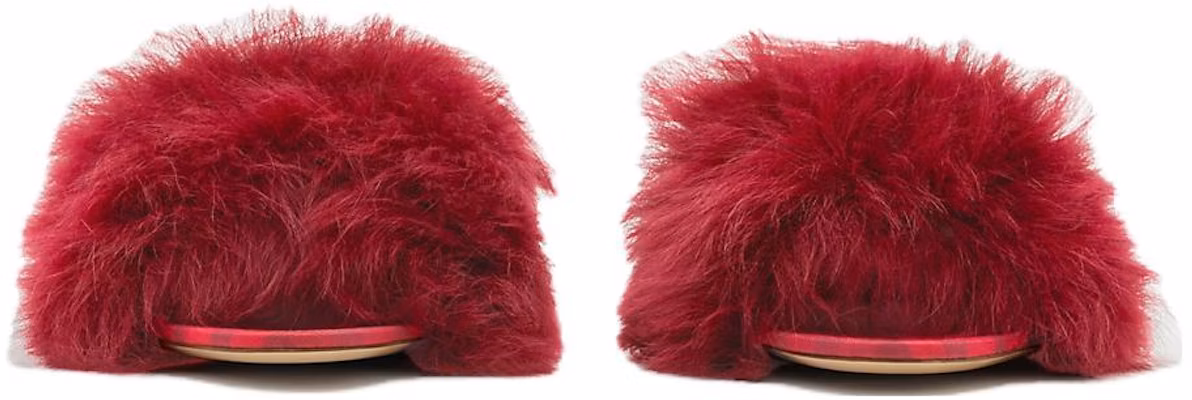 (Women) Burberry Fur Slide 'Red Open-Toe' 80775901 Lookbook (Women) Burberry Fur Slide 'Red Open-Toe' 80775901