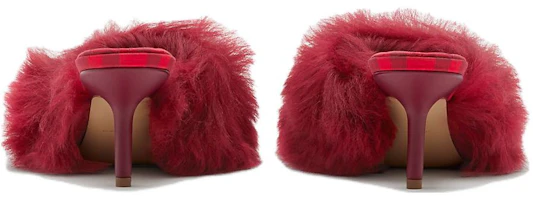Purchase (W) Burberry Sandalias de Pelo 'Rojo Punta Abierta' 80775901