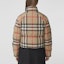 Shop (Women) Burberry FW21 Beige Check Puffer Jacket with Stand Collar. 80459551