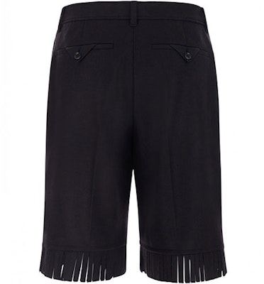 (W) Burberry FW21 Celana Pendek Wol Hitam dengan Rumbai. 80469131 Lookbook (W) Burberry FW21 Celana Pendek Wol Hitam dengan Rumbai. 80469131