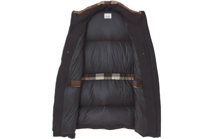 Lookbook (W) バーバリー FW21 ブラウン チェック ダウン パデッド ベスト. 80463841