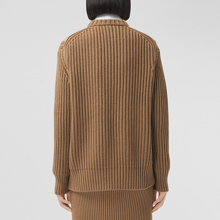 (Women) Burberry FW21 Camel Colorblock Pullover Sweater 80447551 圖 6