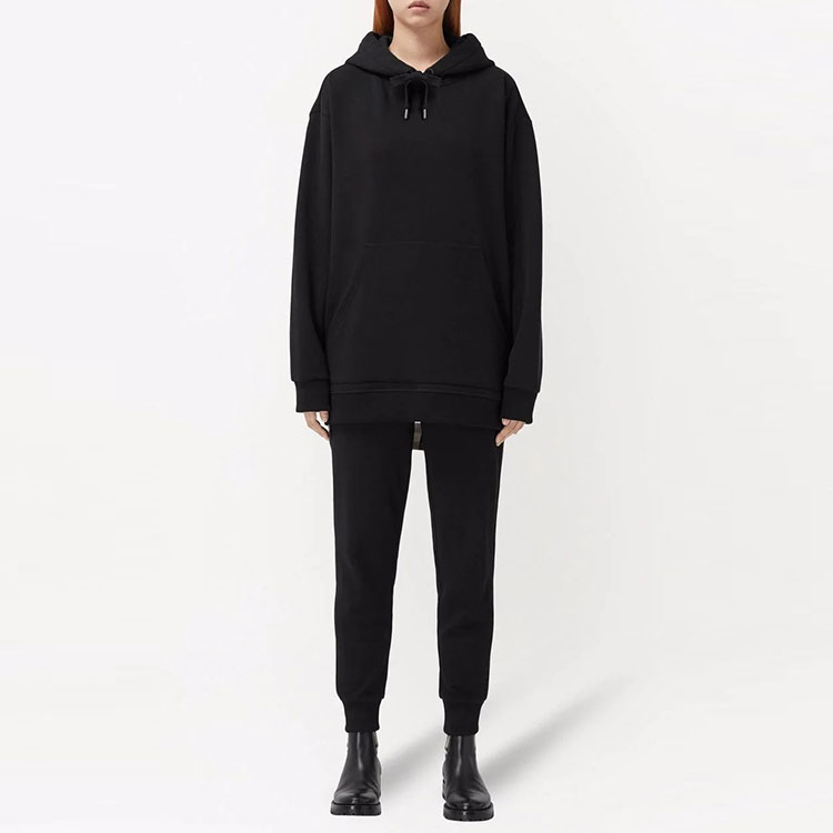 (Women) Burberry FW21 Checkered Hoodie Black 80449901 圖 3