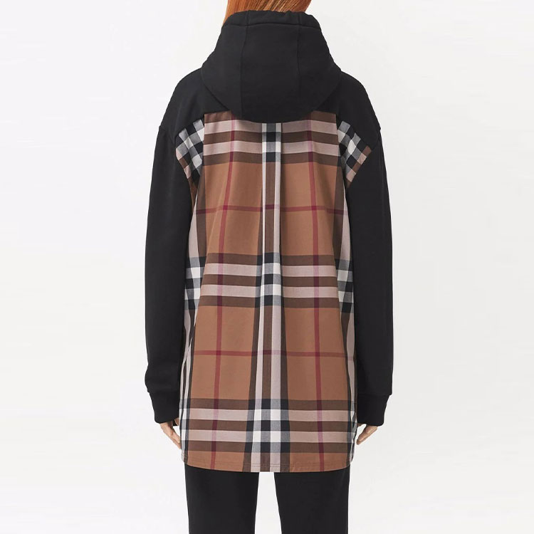(Women) Burberry FW21 Checkered Hoodie Black 80449901 圖 4