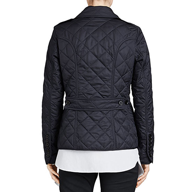Purchase (Women) Burberry FW21 Classic Quilted Thermal Jacket Navy Blue Casual Outerwear 40623931