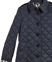 Details for (W) Burberry FW21 經典保暖絎縫外套 深藍色休閒外衣 40623931