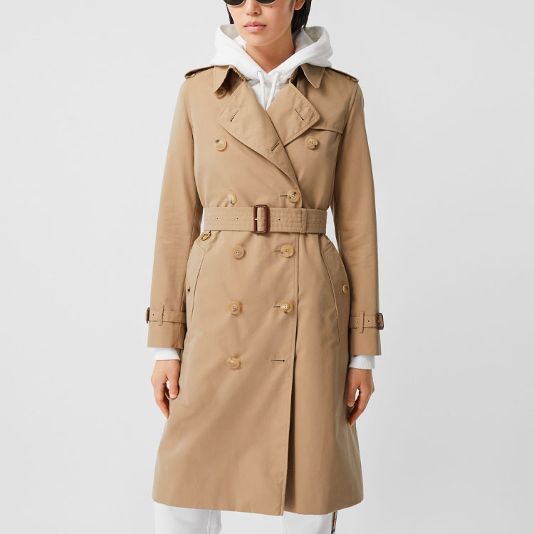 (Women) Burberry FW21 Honey Double-Breasted Trench Coat with Belt and Collar 80452881 圖 3