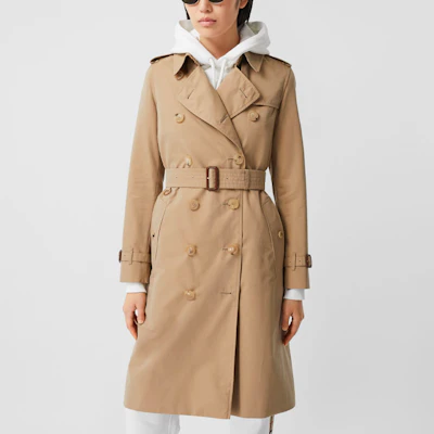(W) Burberry 2021秋冬蜂蜜色腰带双排扣风衣 80452881 Lookbook (W) Burberry 2021秋冬蜂蜜色腰带双排扣风衣 80452881