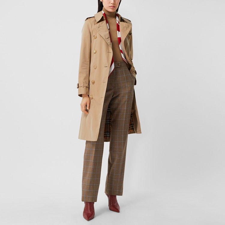 (Women) Burberry FW21 Honey Double-Breasted Trench Coat with Belt and Collar 80452881 圖 5