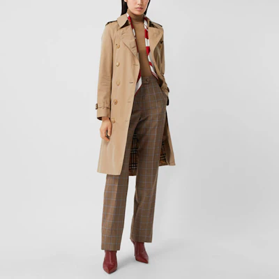 (W) Burberry 2021秋冬蜂蜜色腰带双排扣风衣 80452881 Purchase (W) Burberry 2021秋冬蜂蜜色腰带双排扣风衣 80452881