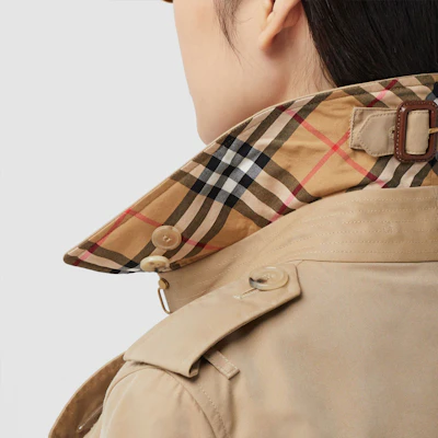 (W) Burberry 2021秋冬蜂蜜色腰带双排扣风衣 80452881 Cheap (W) Burberry 2021秋冬蜂蜜色腰带双排扣风衣 80452881