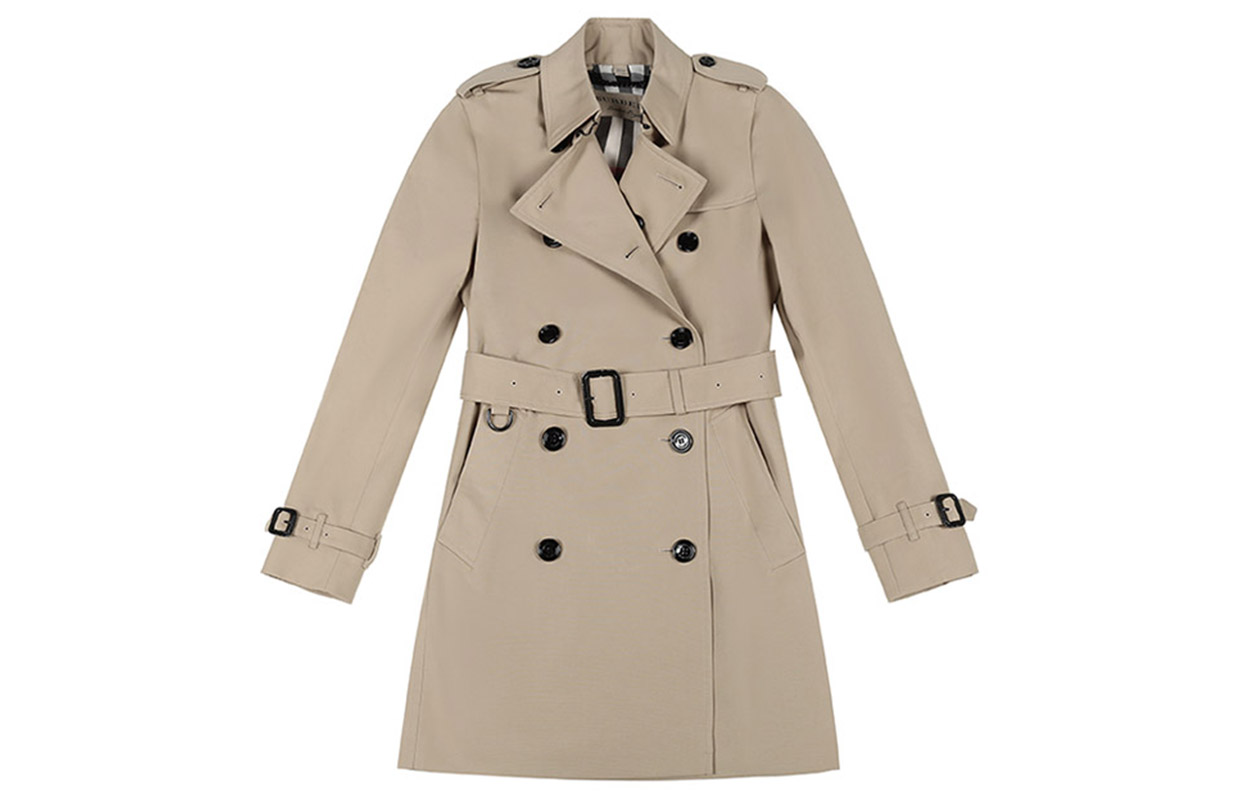 Order (W) 博柏利 FW21 中长款卡其色风衣 80355631