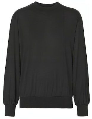 (W) Burberry FW21 Jersey Negro de Manga Larga con Monograma Seda-Algodón. 80462801 Order (W) Burberry FW21 Jersey Negro de Manga Larga con Monograma Seda-Algodón. 80462801