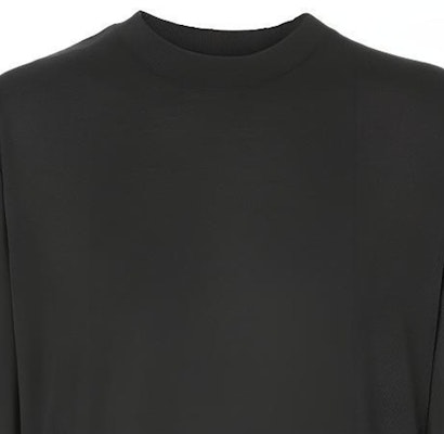 (W) Burberry FW21 Jersey Negro de Manga Larga con Monograma Seda-Algodón. 80462801 Purchase (W) Burberry FW21 Jersey Negro de Manga Larga con Monograma Seda-Algodón. 80462801