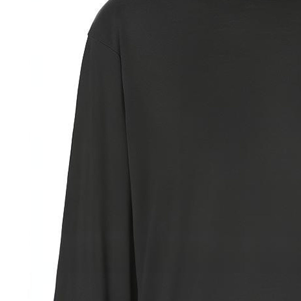 Details for (W) Burberry FW21 Jersey Negro de Manga Larga con Monograma Seda-Algodón. 80462801