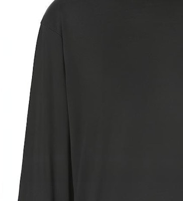 (W) Burberry FW21 Jersey Negro de Manga Larga con Monograma Seda-Algodón. 80462801 Details for (W) Burberry FW21 Jersey Negro de Manga Larga con Monograma Seda-Algodón. 80462801