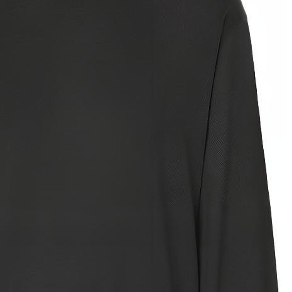 Sizing (W) Burberry FW21 Jersey Negro de Manga Larga con Monograma Seda-Algodón. 80462801