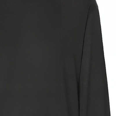 (W) Burberry FW21 Jersey Negro de Manga Larga con Monograma Seda-Algodón. 80462801 Sizing (W) Burberry FW21 Jersey Negro de Manga Larga con Monograma Seda-Algodón. 80462801