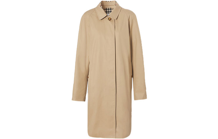(Women) Burberry FW21 Single-Breasted Trench Coat Beige Classic 80449241