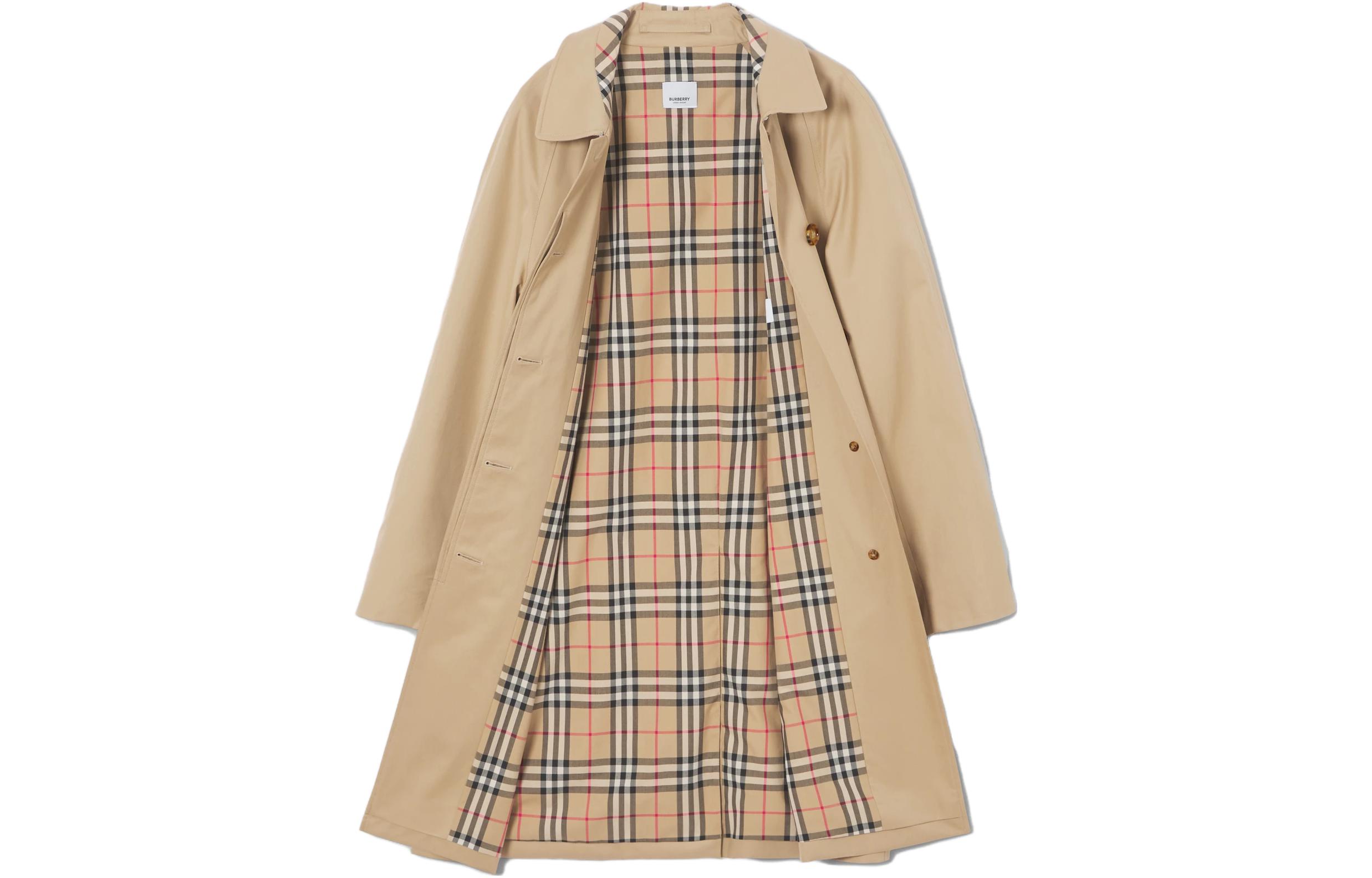 Lookbook (W) Burberry FW21 Kot Trench Single-Breasted Beige Klasik 80449241