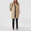 Shop (W) Burberry FW21 Kot Trench Single-Breasted Beige Klasik 80449241