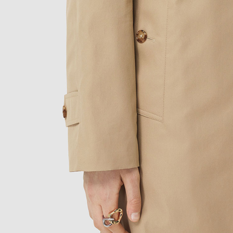 Cheap (W) Burberry FW21 Kot Trench Single-Breasted Beige Klasik 80449241