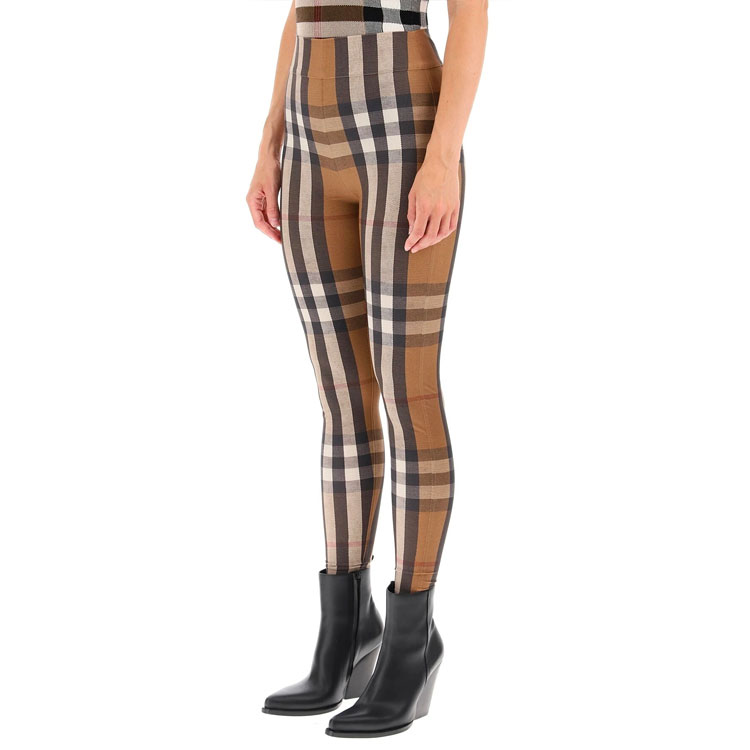 Details for (W) Burberry FW21 Slim-Fit Check Leggings Multicolor Celana Ketat Motif Kotak Warna-Warni 80433851