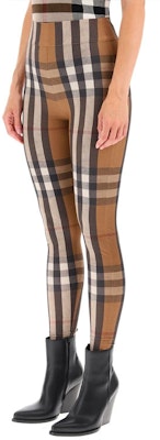 (W) Burberry FW21 Slim-Fit Check Leggings Multicolor Celana Ketat Motif Kotak Warna-Warni 80433851 Details for (W) Burberry FW21 Slim-Fit Check Leggings Multicolor Celana Ketat Motif Kotak Warna-Warni 80433851