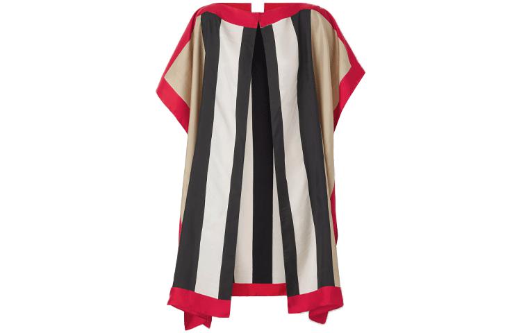 (Women) Burberry FW21 Striped Silk Twill Scarf Beige Shawl. 80422521 圖 2