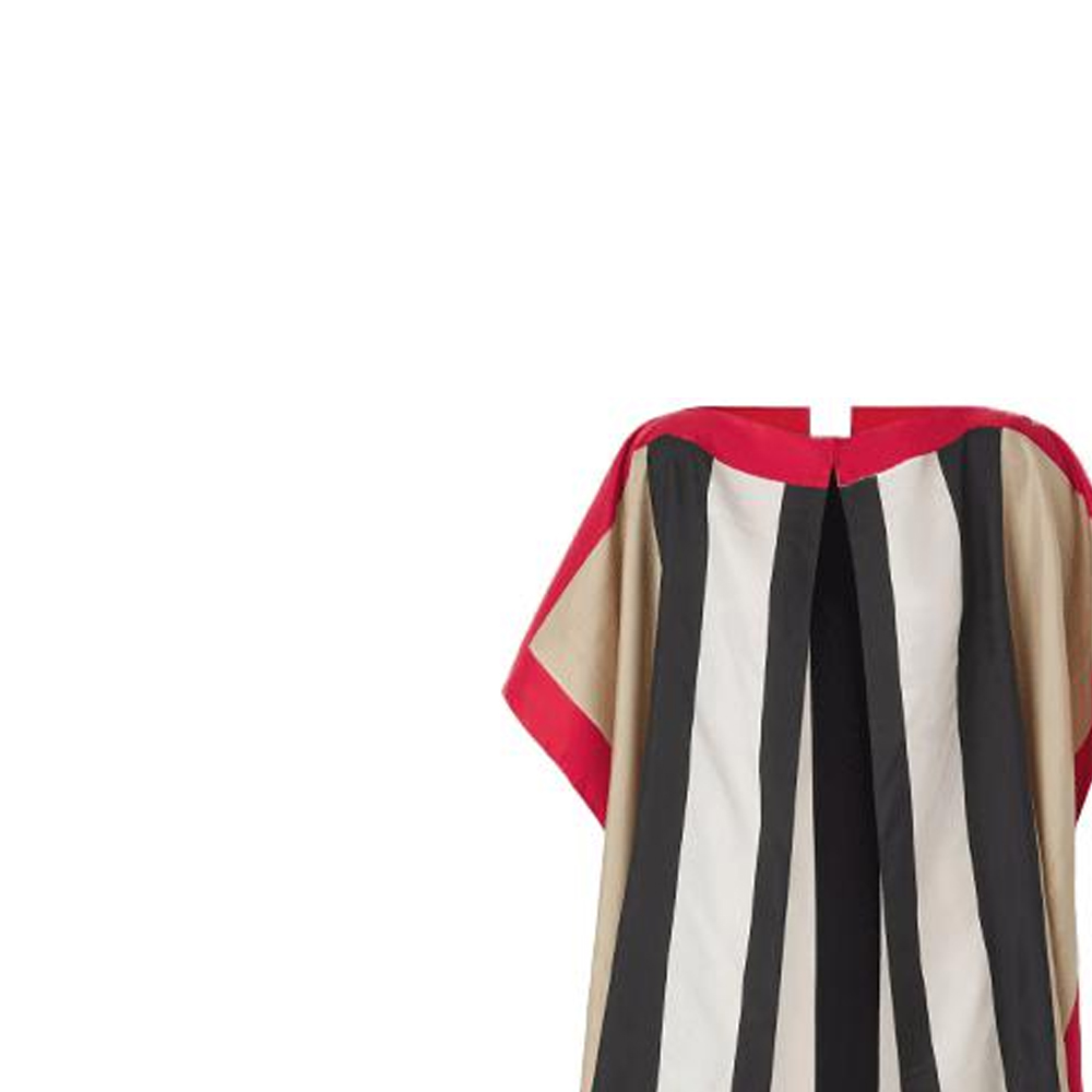 (Women) Burberry FW21 Striped Silk Twill Scarf Beige Shawl. 80422521 圖 6