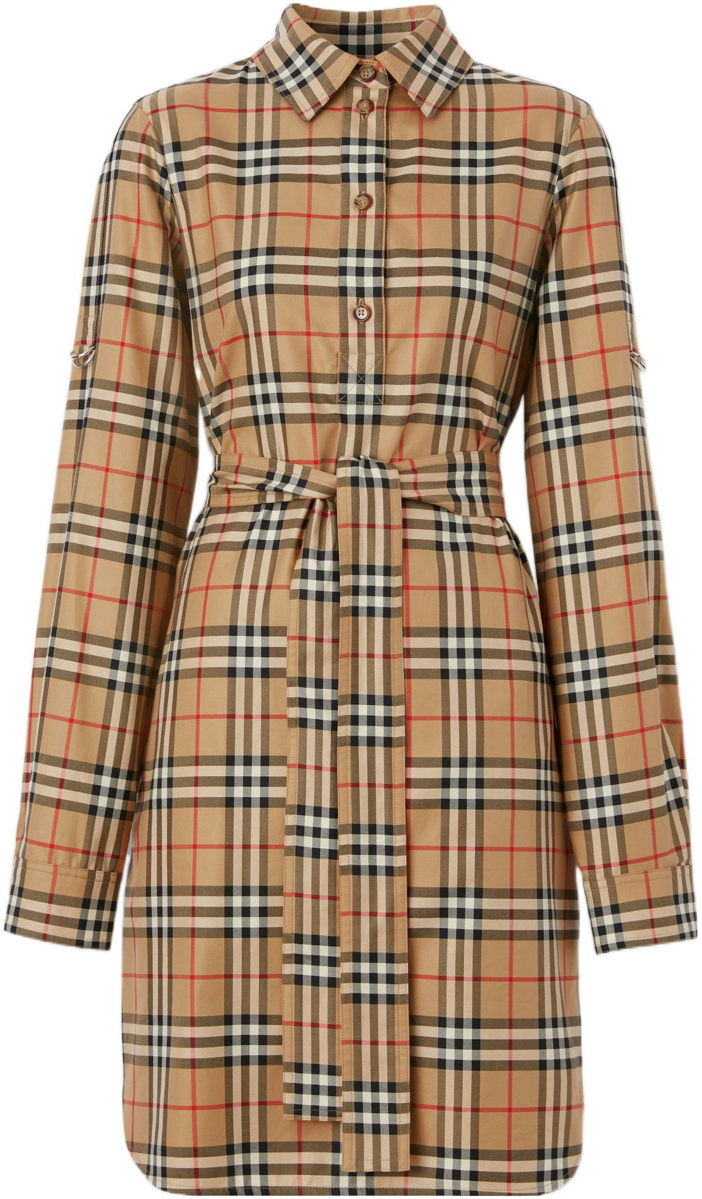 women-burberry-fw-22-beige-check-collar-long-sleeve-dress-80634981
