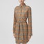 Purchase (W) Vestido Burberry FW22 Beige de Manga Larga con Cuello de Cuadros. 80634981