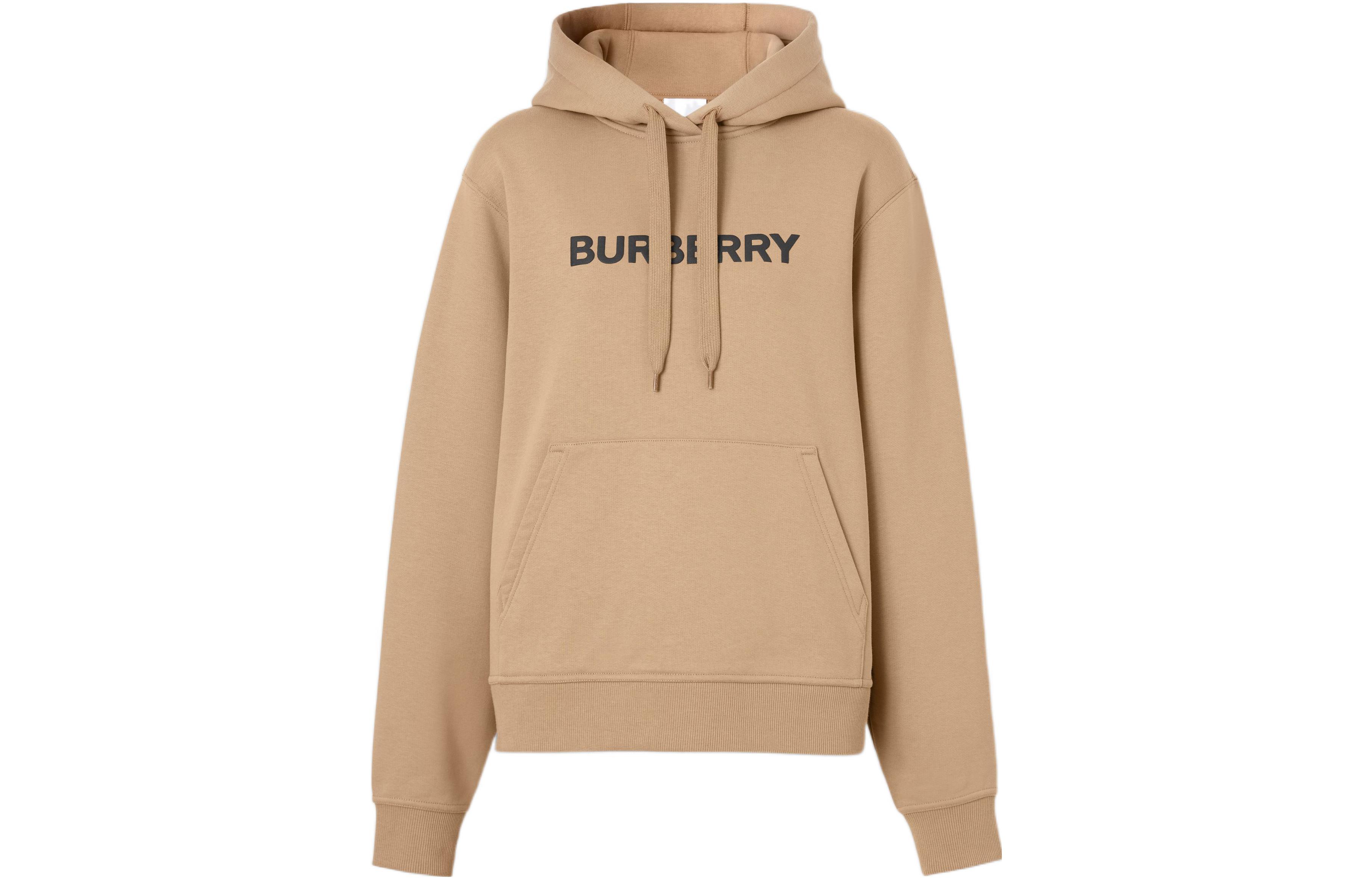 (Women) Burberry FW22  Beige Hoodie with Logo Print. 80607021