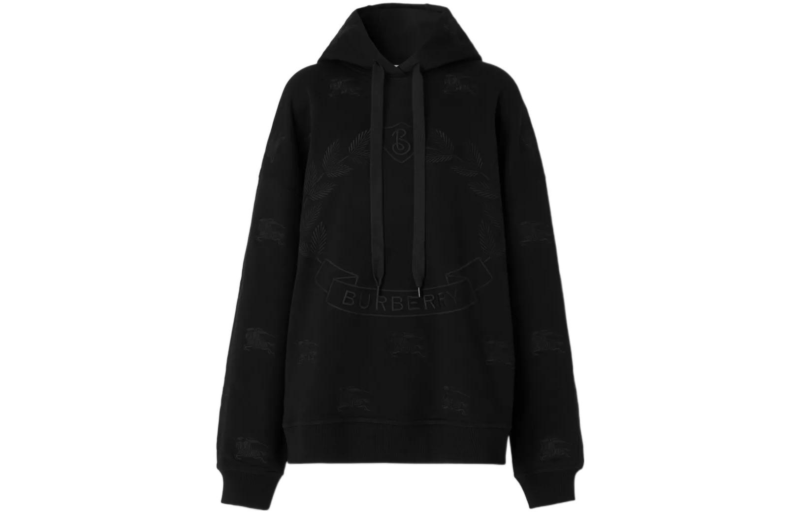 Order (Women) Burberry FW22  Black All-Over Print Pullover Sweatshirt 80622321