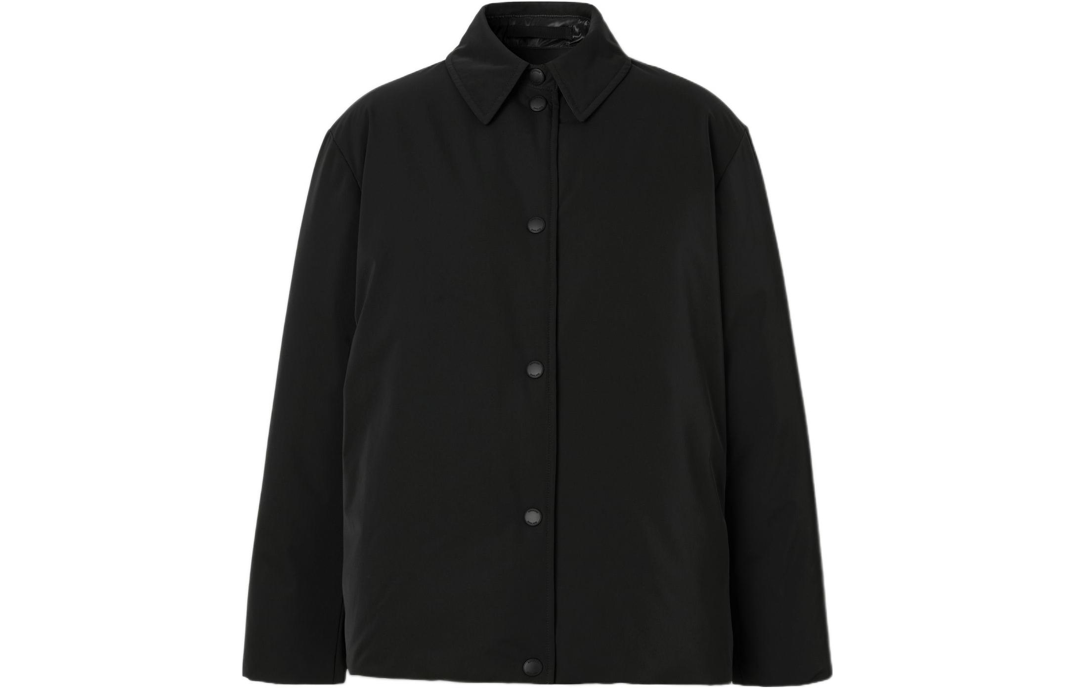 (Women) Burberry FW22  Black Alphabet Print Reversible Down Jacket. 80602091