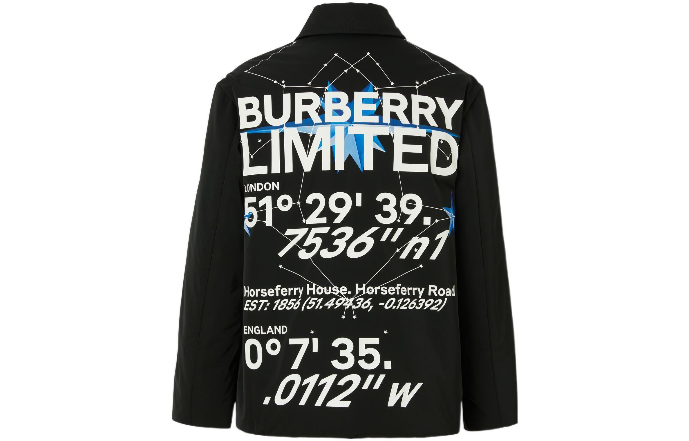 Lookbook (Women) Burberry FW22  Black Alphabet Print Reversible Down Jacket. 80602091