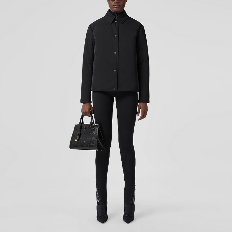 Details for (Women) Burberry FW22  Black Alphabet Print Reversible Down Jacket. 80602091