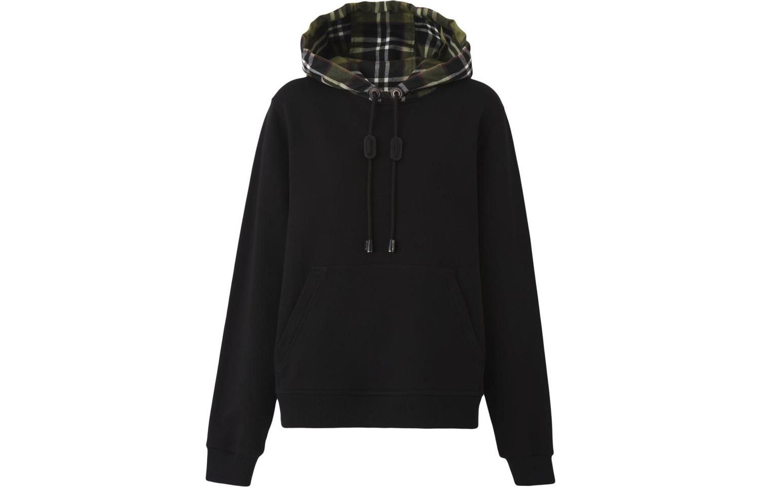 (Women) Burberry FW22  Black Check Print Pullover Long Sleeve Sweatshirt. 80559051