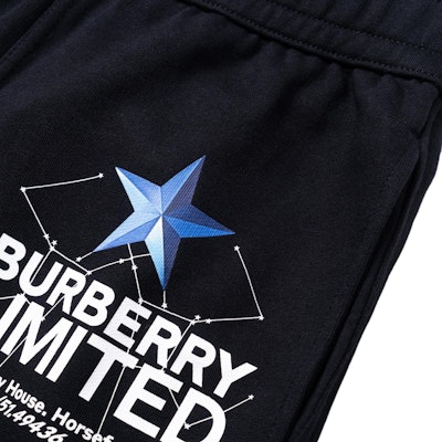 (W) Pantalones Jogger Burberry FW22 Negro Constelación. 80586511 3