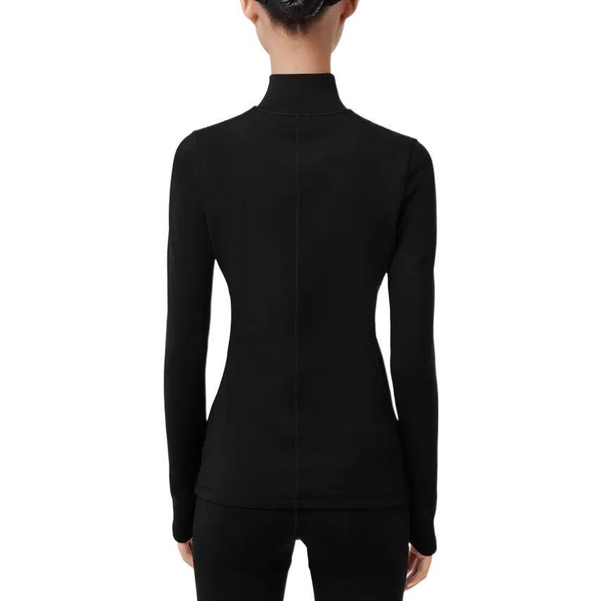 (Women) Burberry FW22  Black High-Neck Knit Sweater with Logo Embroidery 80586871 圖 6