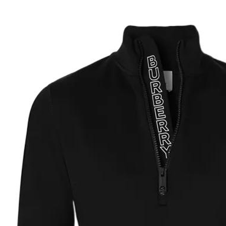 (Women) Burberry FW22  Black High-Neck Knit Sweater with Logo Embroidery 80586871 圖 7