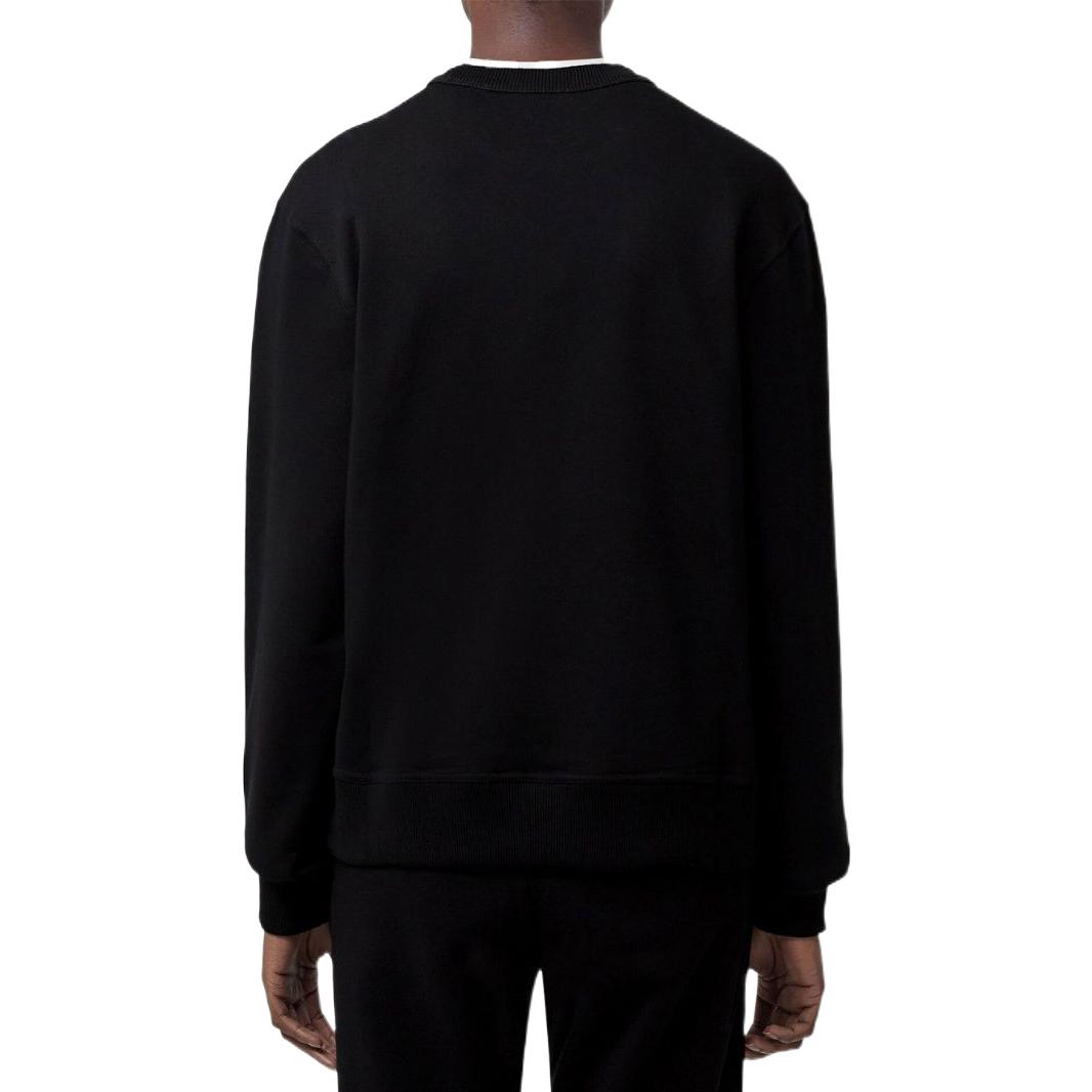 Purchase (W) バーバリー FW22 ブラック レター ロゴ プリント クルーネック 長袖Tシャツ 80565841