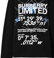 Details for (W) Burberry FW22 黑色字母印花長袖圓領上衣 80565841