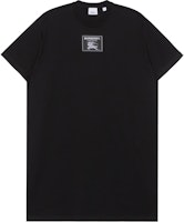 (Women) Burberry FW22 Black Logo Patch Crewneck Short Sleeve Dress. 80650201 (Women) Burberry FW22 Black Logo Patch Crewneck Short Sleeve Dress. 80650201