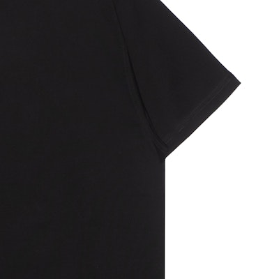 (W) 博柏利FW22 黑色徽标补丁短袖连衣裙。 80650201 1