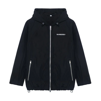 (Women) Burberry FW22 Black Monogram Print Hoodie Jacket. 80565771